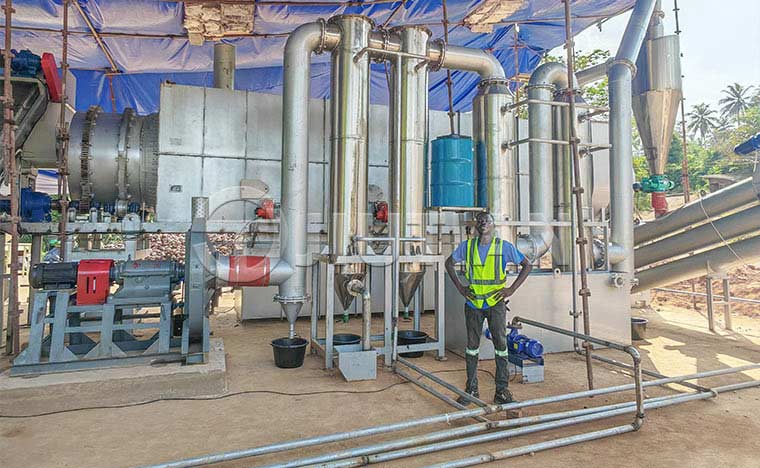 Ghana Coconut Husk Carbonization Machine Project