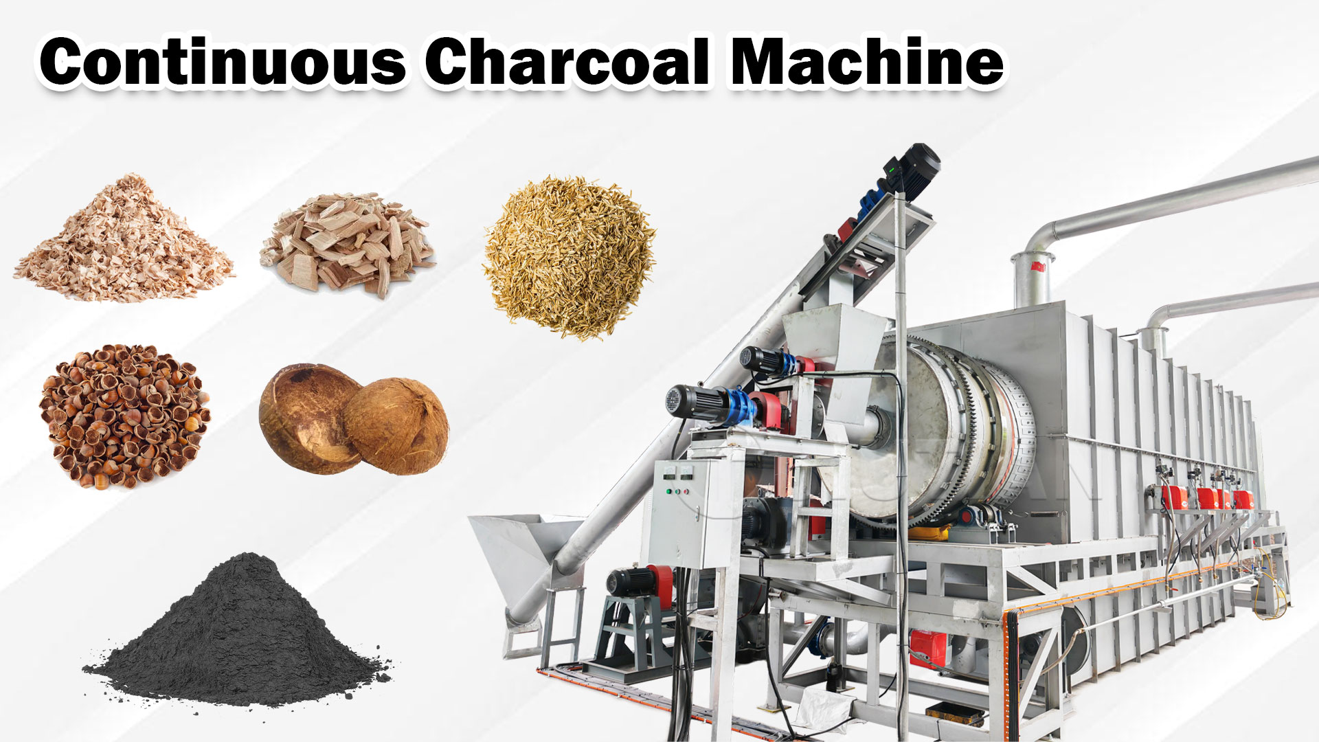 Sawdust carbonization machine is an energy-saving and environmentally friendly tool that turns waste