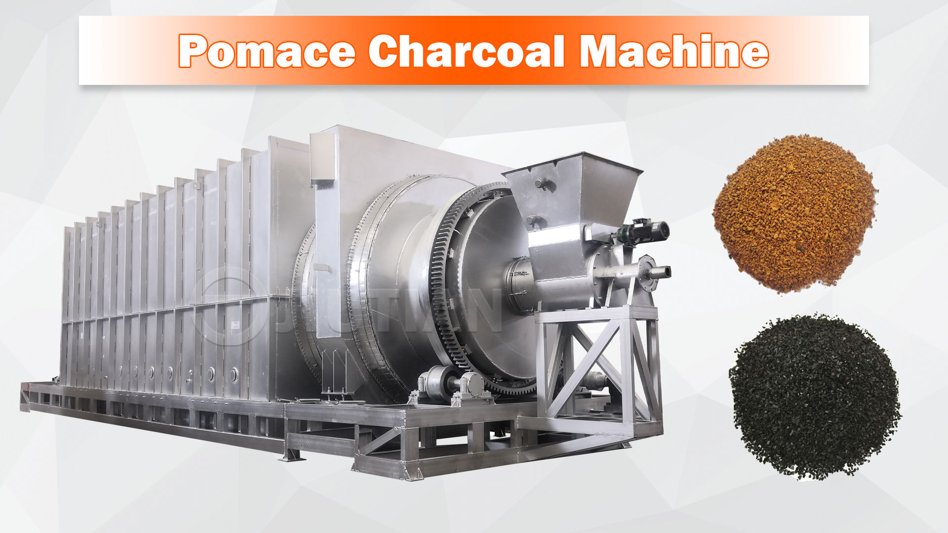 Jiutian carbonization furnace green production mode reduces waste gas emissions