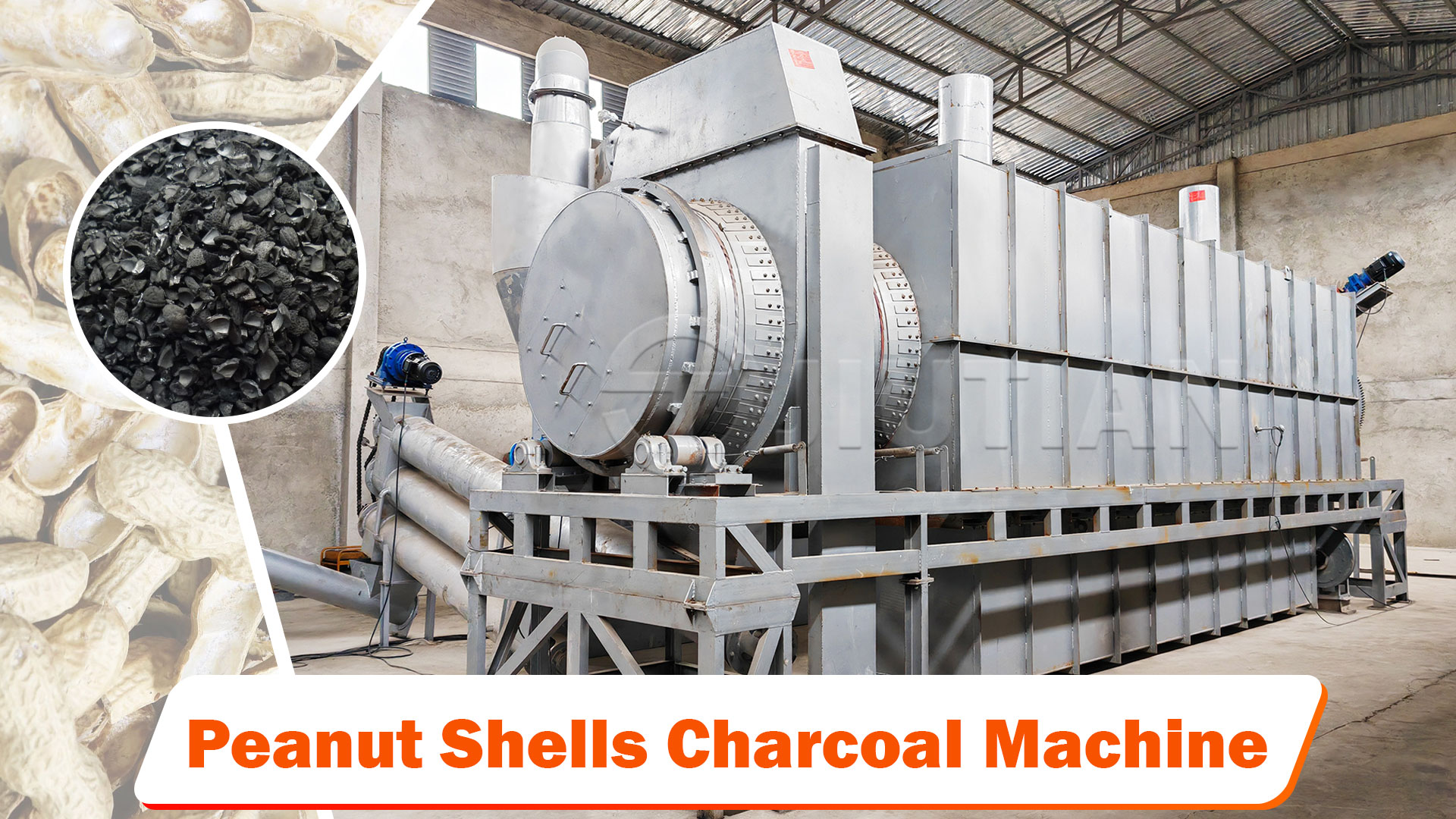 Peanut shell carbonization machine: the core of green transformation from waste to treasure
