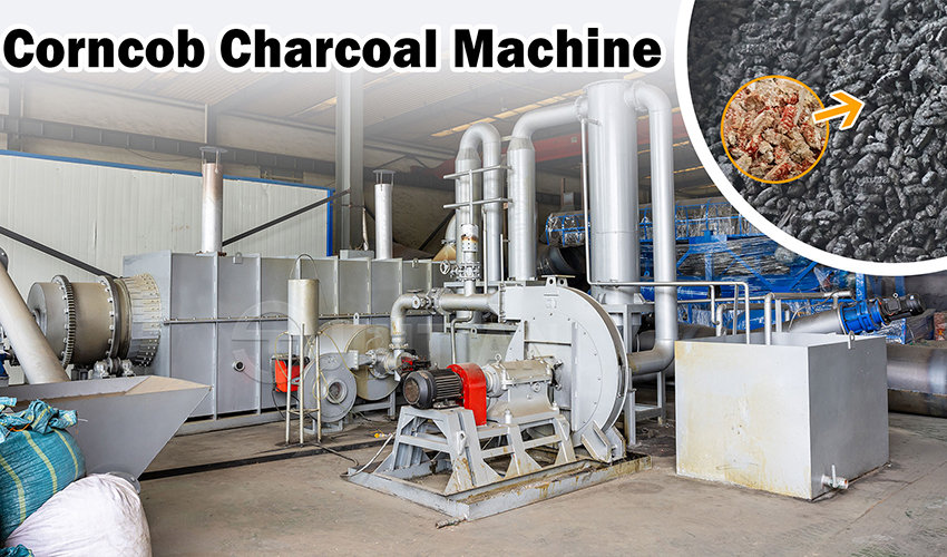 Continuous Corn Cob Carbonization Machine Improves Carbonization Production Efficiency