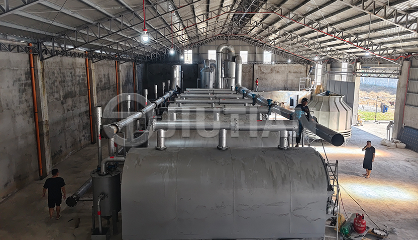 Jiutian coconut shell carbonization project in the Philippines