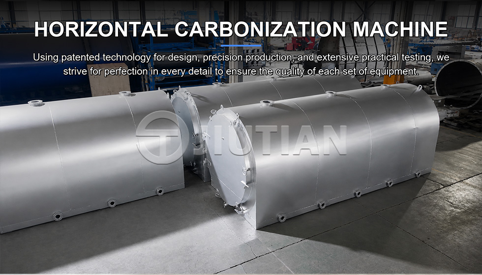 Producing High Grade Biochar from Palm Shell with Horizontal Carbonization Furnace