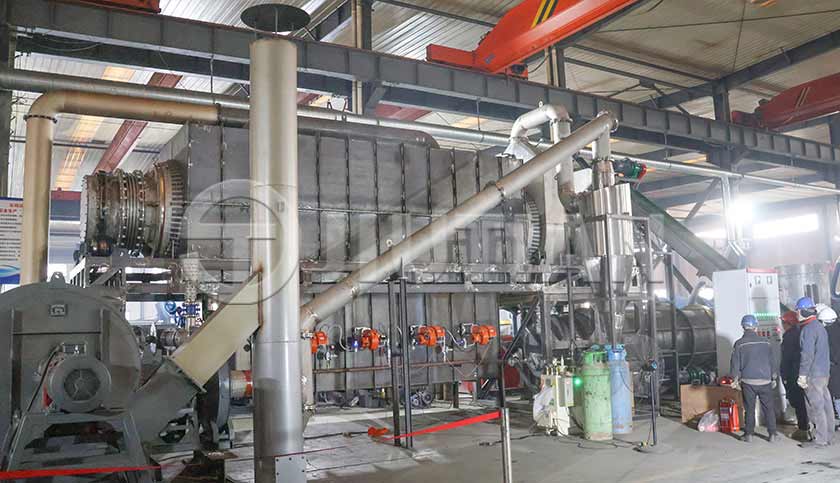 Waste Materials High Temperature Pyrolysis Plant